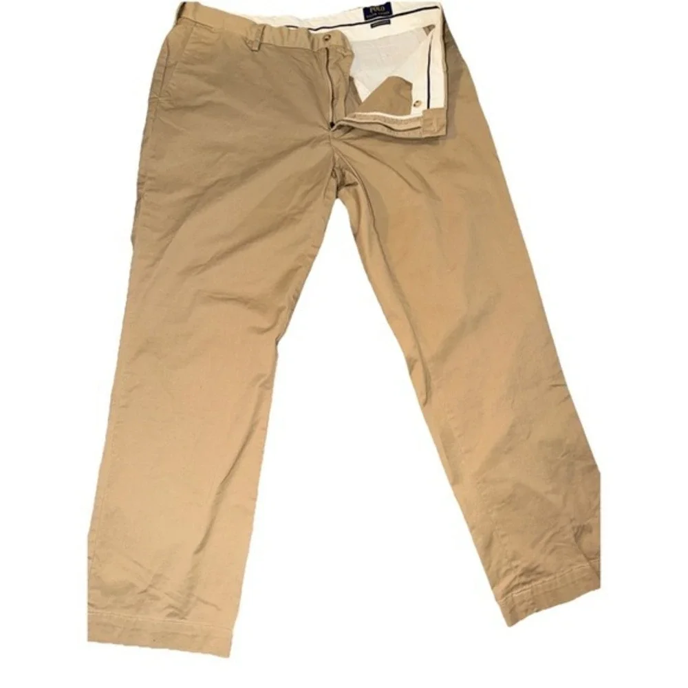 Polo Ralph Lauren M Chino Pants Khaki Size 38x31 Classic Fit Casual Cotton 5057